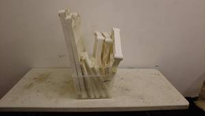 lot 178 image: Large White PVC shelf system