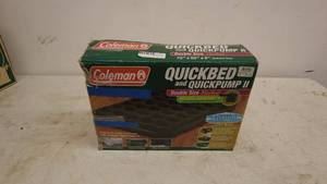 lot 201 image: Coleman QuickBed and QuickPump II Double Size Airbed