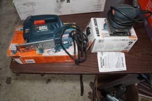 Black  Decker Palm Grip Sander and Jig Saw