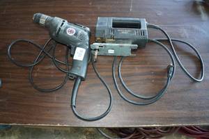Black  Decker Jigsaw and Corded Drill