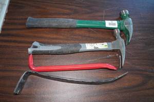 2 Hammers and 2 Crow Bars