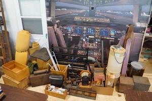 Central Vac Unit, Camping Stove, Wood Crates Etc