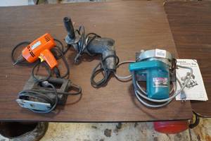 Assorted Power Tools -Drill, Jigsaw, Circular Saw