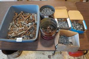 Assorted Nails, Bolts and Screws