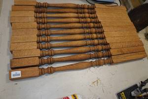 11 Wood Spindles