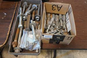 Assorted Anchors, Nuts, and Bolts