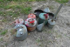 Gas Cans and Oil Pans
