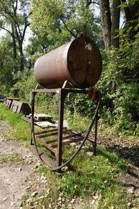 Diesel Tank on Stand with Nozzle