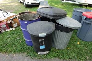 Assorted Trash Bins