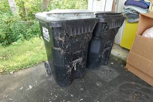 2 Large Garbage Cans