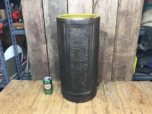 lot 112 image: Weller Pottery Stoneware Umbrella Stand - Wild Roses