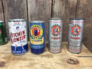 lot 114 image: Vintage Unopened Cans of Cleaners