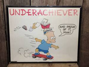 lot 120 image: Bart Simpson 1990 Underachiever by Matt Groening