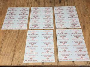 lot 144 image: 5 WWII Era Uncut Sheets - Ration Coupons