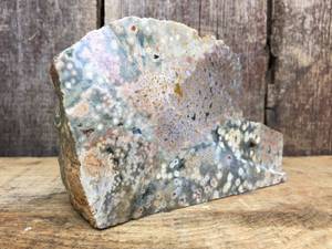 lot 157 image: Slab Orbicular Ocean Jasper