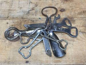 lot 193 image: Vintage Bottle Openers - Beer - Coke - Dairy