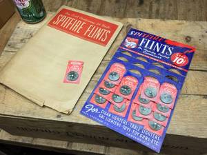 lot 195 image: Vintage Card Spitfire Flints