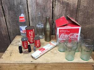 lot 196 image: Vintage Coca Cola Collectables - Bottles