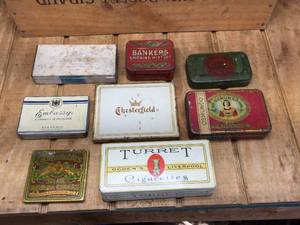 lot 208 image: Vintage Cigarette - Tobacco TIns