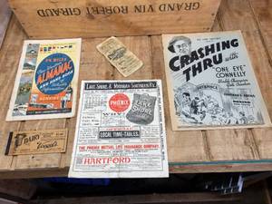 lot 214 image: Antique Paper Almanacs - Coupon - Memo - History