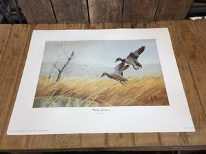 lot 218 image: Vintage Les Kouba Windy Afternoon Print