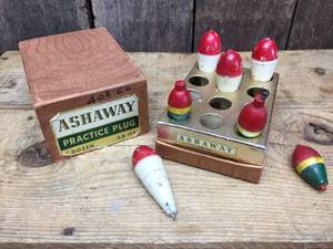lot 222 image: Vintage Ashway Practice Plugs Partial Set with Box