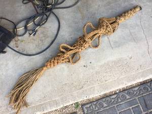lot 253 image: Vintage Macrame Hanging Plant Pot Holder