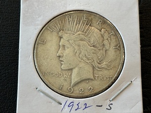1922-S Peace Dollar