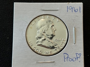 1961 Franklin Half Dollar Proof