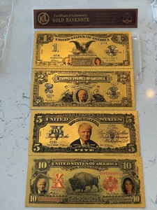 Donald J. Trump 24k Gold Banknotes