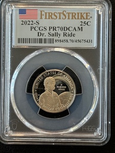 2022-S Dr. Sally Ride Quarter Proof PCGS PR70 Deep Cameo