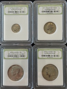 Half Dollars, Quarter, Dime