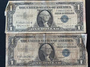 1957 B $1 Dollar Silver Certificates