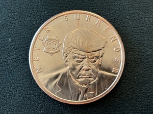 1 Ounce .999 Fine Copper Round Donald J. Trump