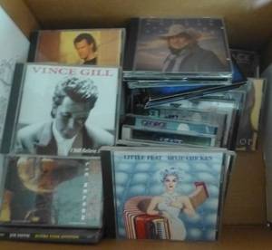 lot 40 image: Box of about 30 Country CDs
