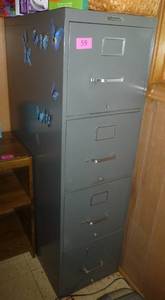 lot 59 image: 4 drawer file cabinet