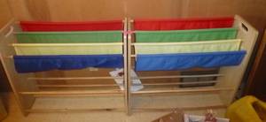 lot 64 image: Two Toddler book shelves 33 wide x 11 deep x 31 tall