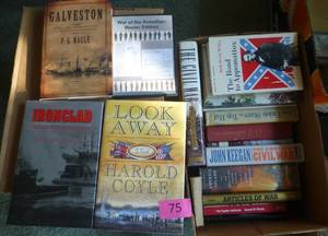 lot 75 image: Box full of hardback books on the Civil War
