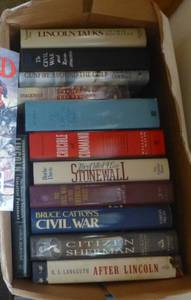 lot 78 image: Box full of hardback books on the Civil War