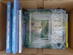 lot 79 image: Box full of books on quilting, decorating etc