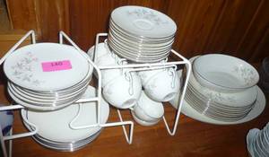 lot 140 image: Set of Mid-Century Wyndcrest china by Lenox