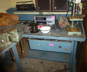 lot 199 image: workbench and whatever contents are in the drawer only