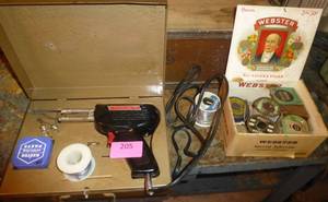 lot 205 image: Weller soldering kit and solder