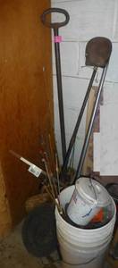 lot 218 image: A bunch of ice fishing jigs and supplies