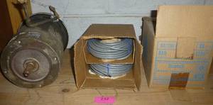 lot 232 image: scotch tape, wire, motor