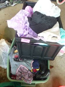 lot 252 image: 2 totes full of toddler clothing