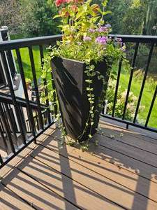 lot 52C image: 26 Inch Tall Lender Modern Planters