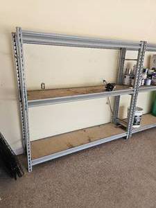 lot 101 image: Rugged Industrial Garage Shelving