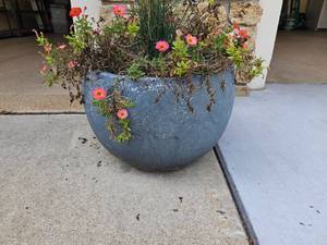lot 56 image: Rounded Modern Resin Planter