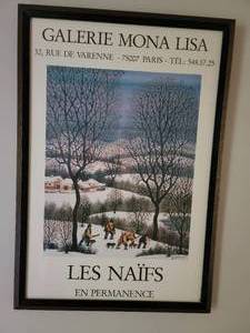 lot 86 image: Galerie Mona Lisa Les Naifs Framed Poster